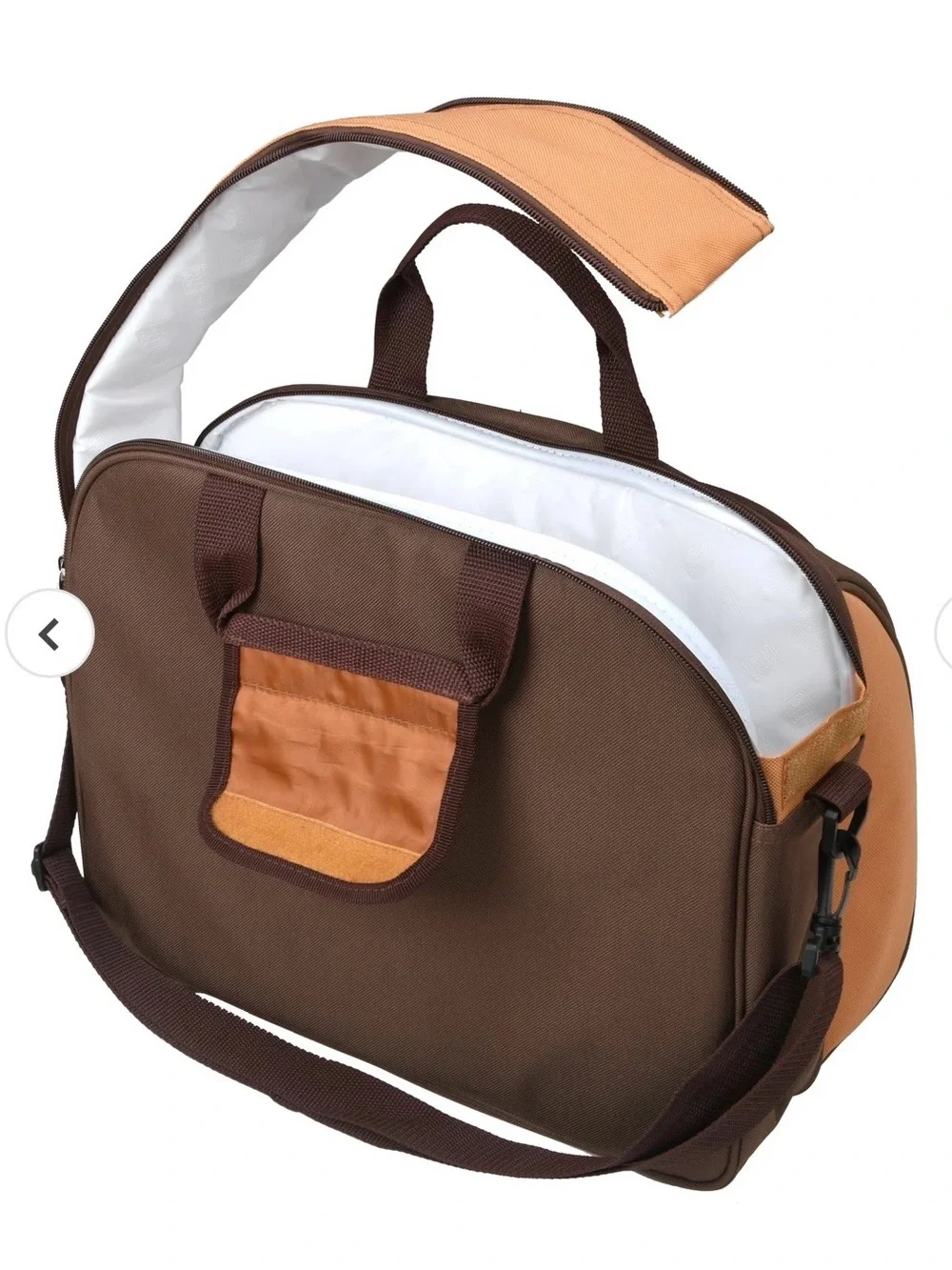 National Outdoor Living Two Tone Brown Picnic Cooler for Four new - Picture 3 of 7